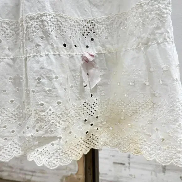 50s Vintage Loomcraft White Cotton Petticoat Slip - Picture 2 of 6